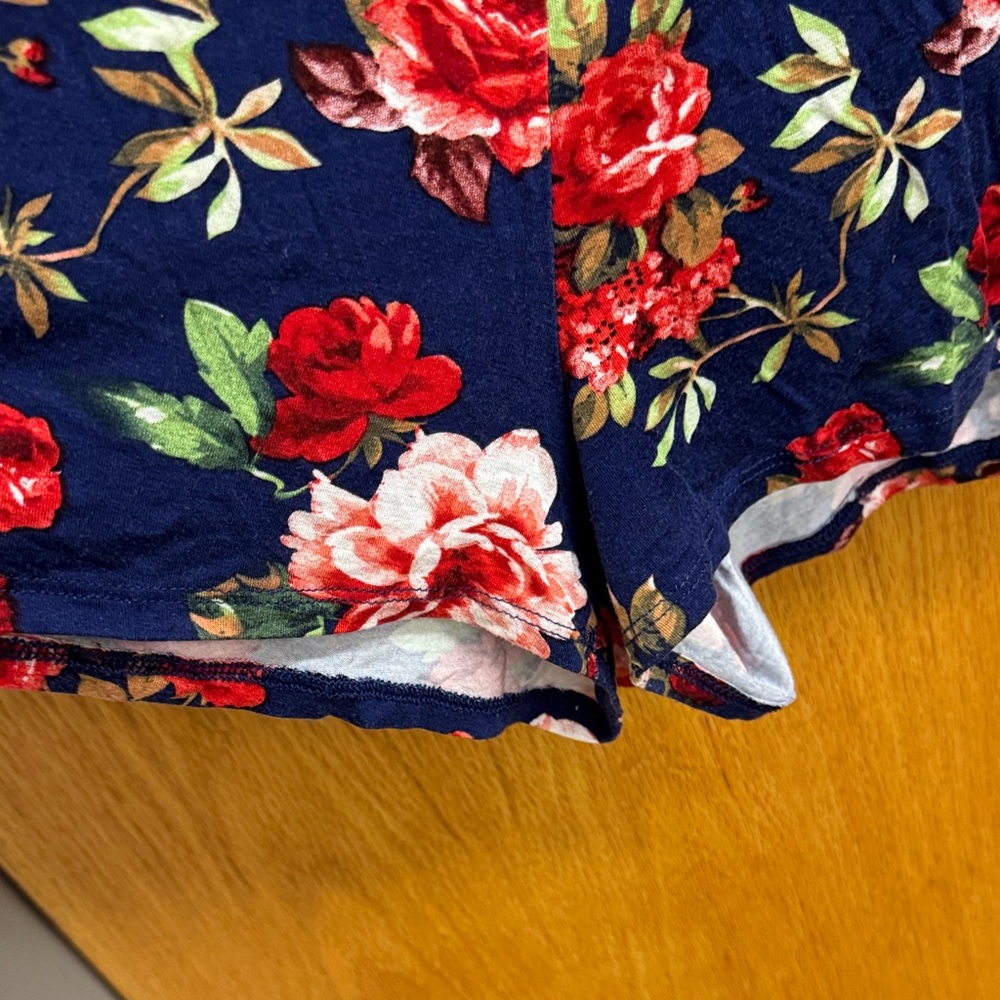 Ambiance Floral romper- Red and Blue - Picture 4 of 5